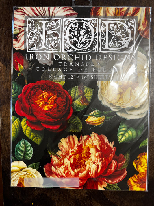 IOD Collage de Fleur Transfer – New