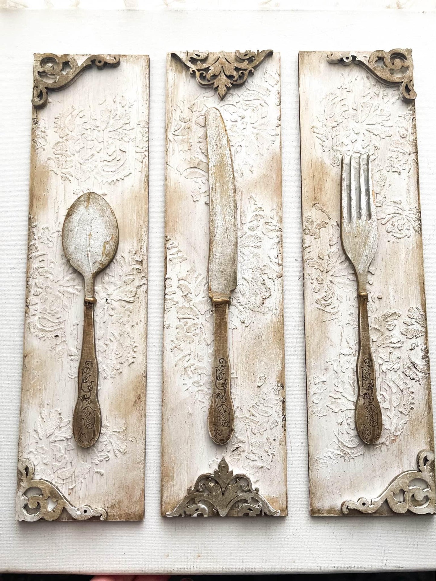 Vintage Silverware Plaques