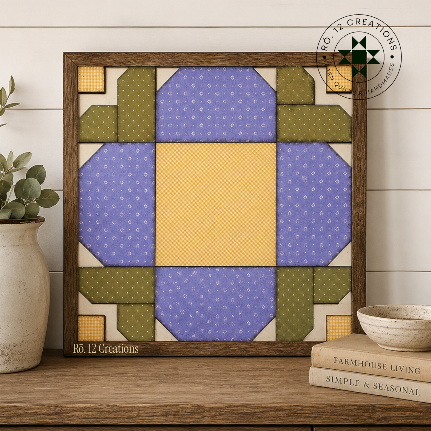 Garden Flower Quilt Block- Barn Quilt DIY Wood Kit
