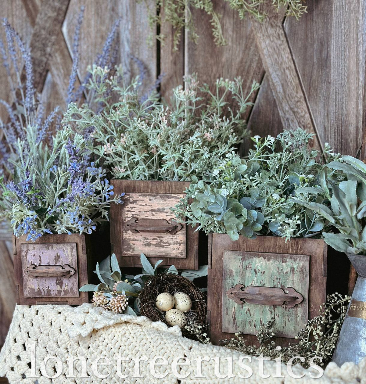 Rustic Container Planters Rustic Planter boxes – The Rust-Covered Cottage, LLC