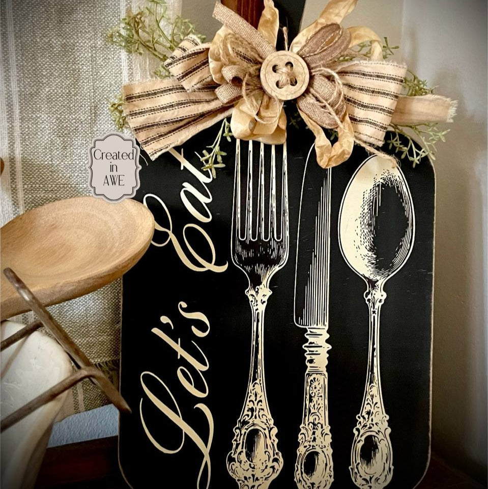 Set of 3 Laser-Cut Wooden Cutting Boards with Handles| DIY Craft Kit| Set 3
