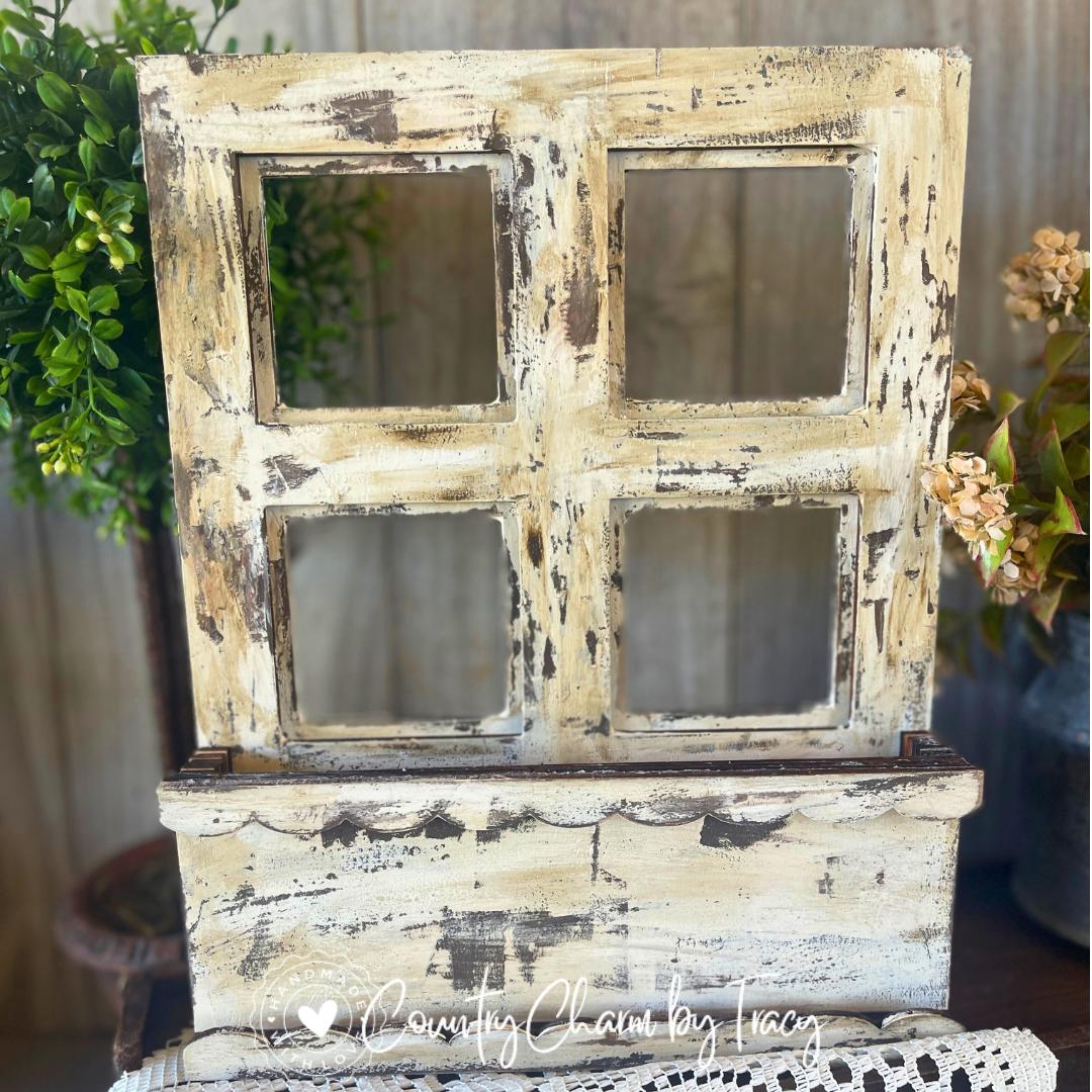 Window Box Interchangeable Base | DIY Wood Kit | Laser Cut 1/4" Birch | 9" x 11.25"