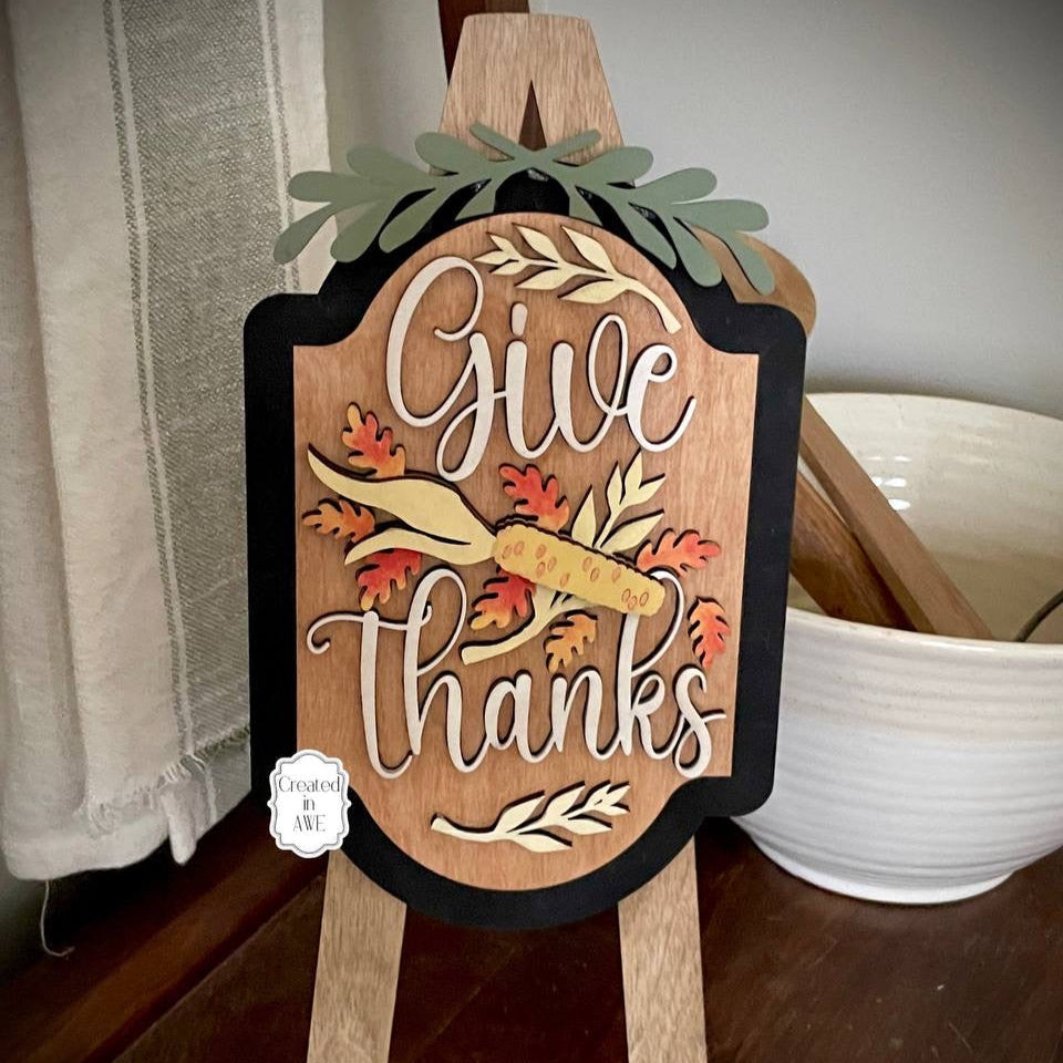 Fall Easel Insert Set – Hey Boo, Give Thanks & Hello Pumpkin | Interchangeable Easel Signs