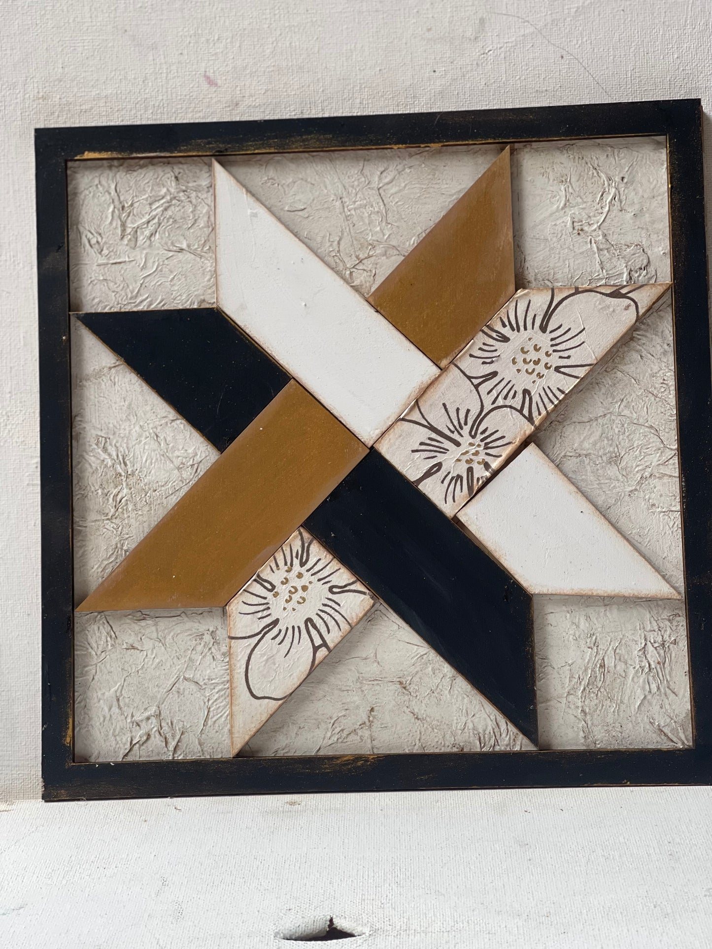 Woven Star Quilt Block – 10.5” Barn Quilt DIY Wood Kit