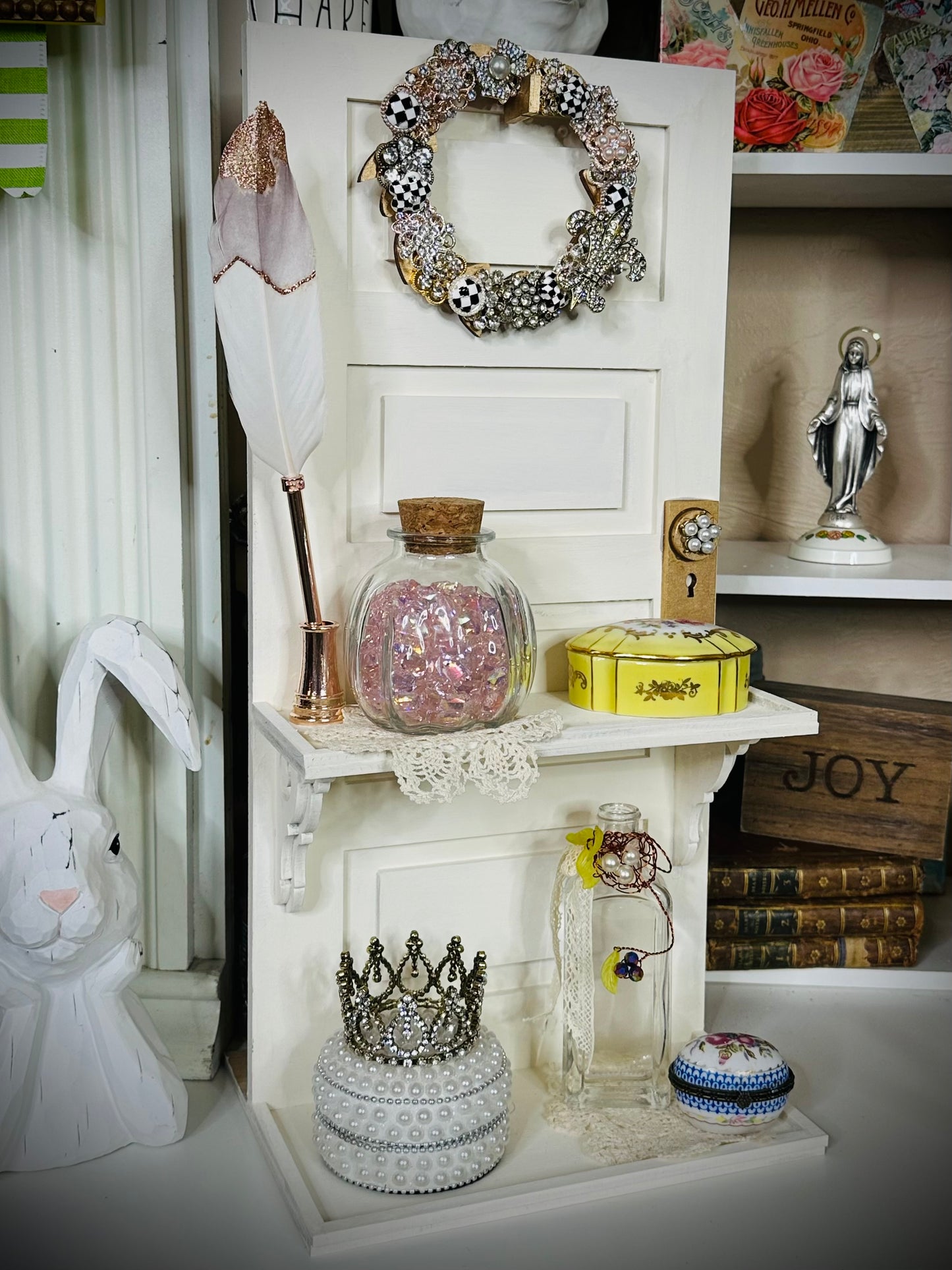 Vintage Door Tiered Tray