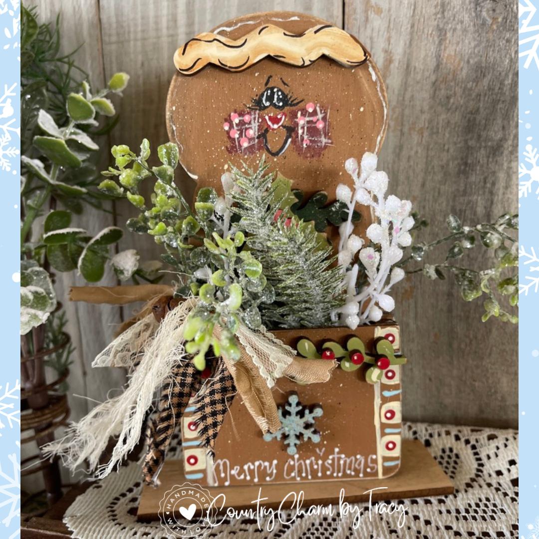 Gingerbread Prim Pocket | DIY Wood Kit
