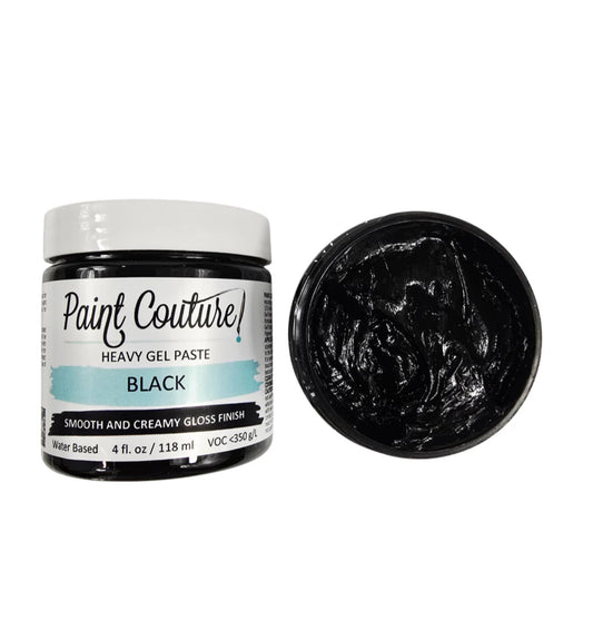 Black Heavy Gel Paste | Paint Couture
