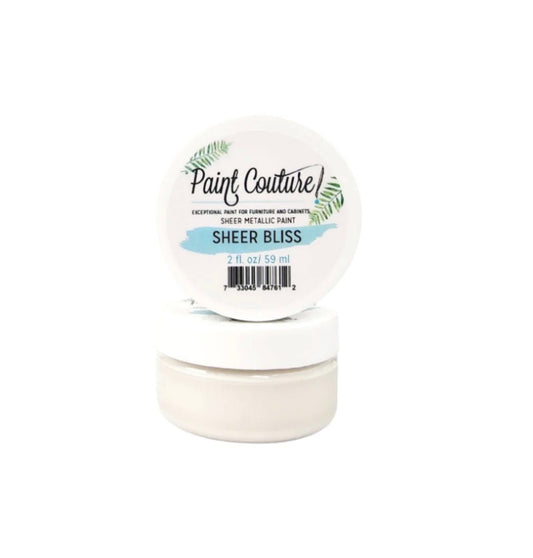 Sheer Bliss | Paint Couture Sheer Metallic Paint | Soft White Shimmer