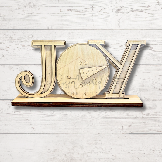 Joy Snowman Shelf Sitter | DIY Wood Kit