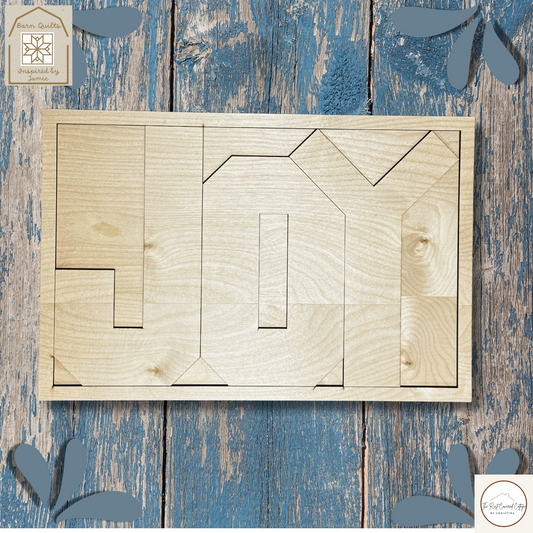 Joy | Laser Cut Wood Quilt Kit