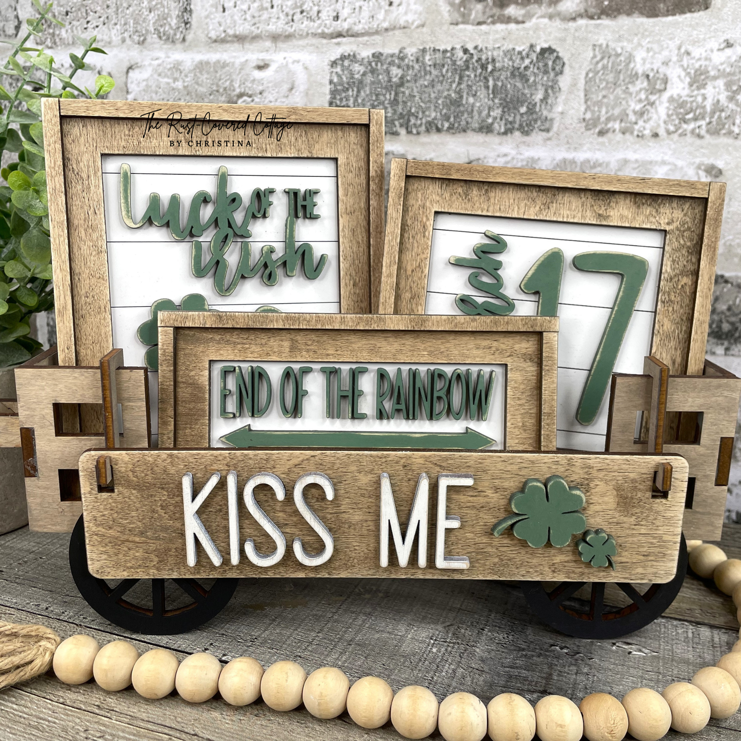 Kiss Me Wagon Insert Wood Kit