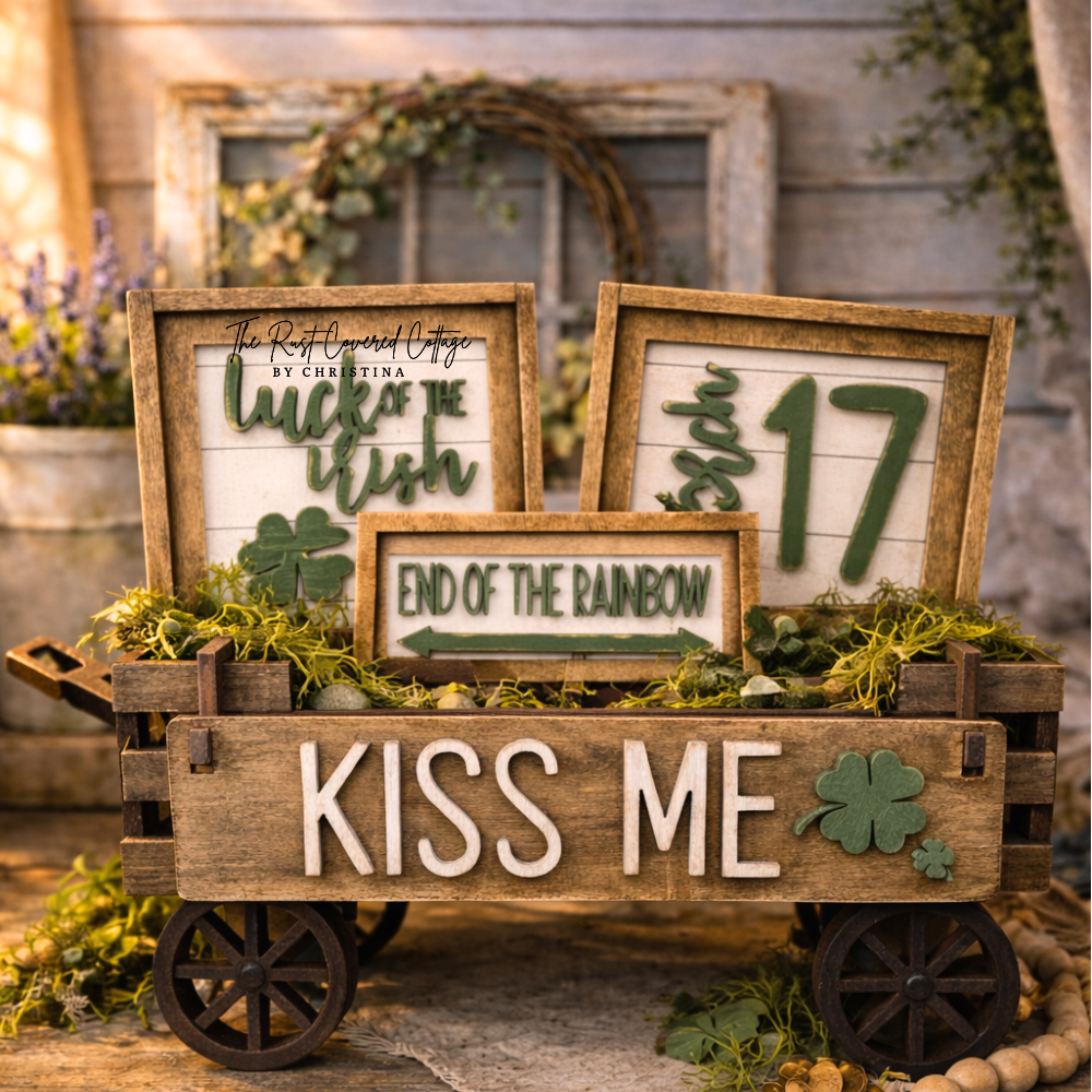 Kiss Me Wagon Insert Wood Kit