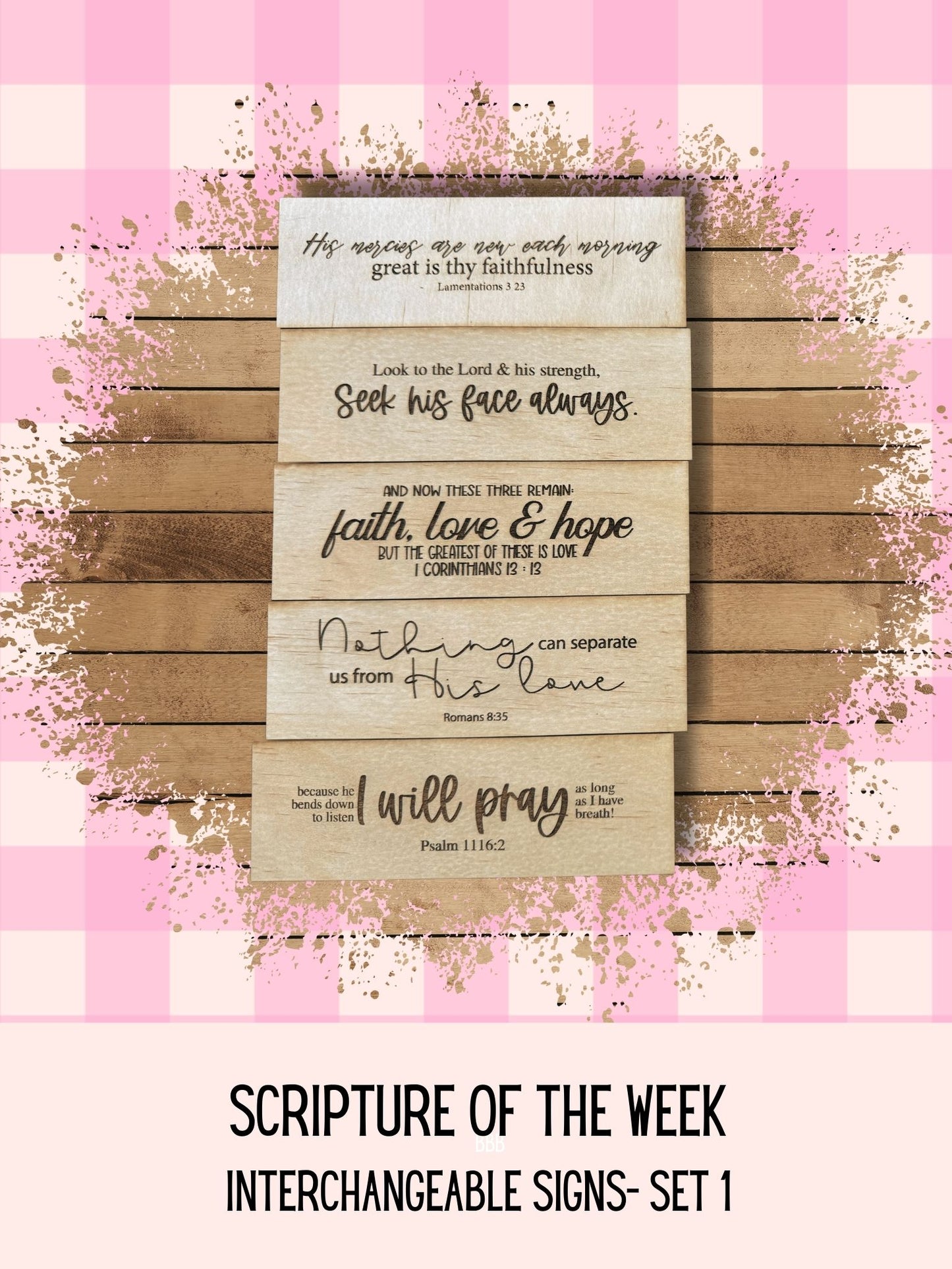 Scripture of the Week- Interchangeable signs Bundle 1