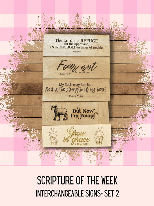 Scripture of the Week- Interchangeable signs Bundle 2