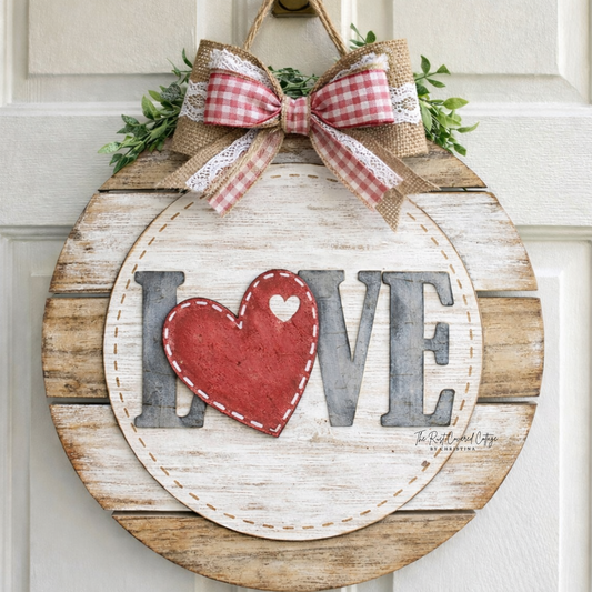 LOVE Pallet Door Hanger – DIY Wood Kit – Laser Cut 1/4" Birch