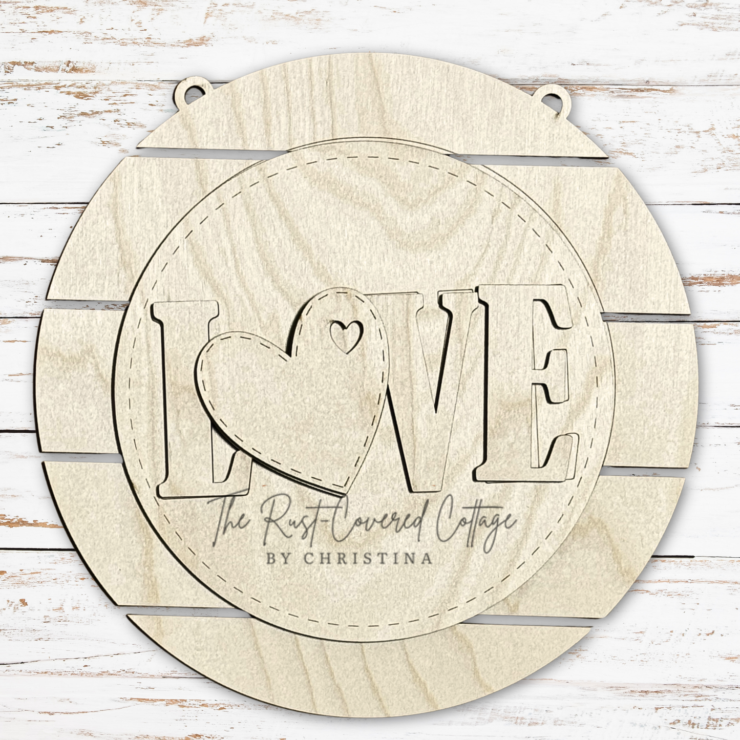 LOVE Pallet Door Hanger – DIY Wood Kit – Laser Cut 1/4" Birch