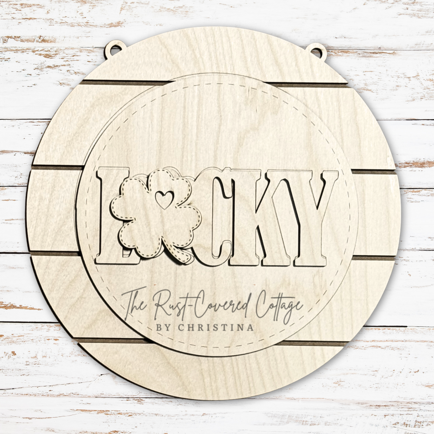 LUCKY Pallet Door Hanger – DIY Wood Kit – Laser Cut 1/4" Birch