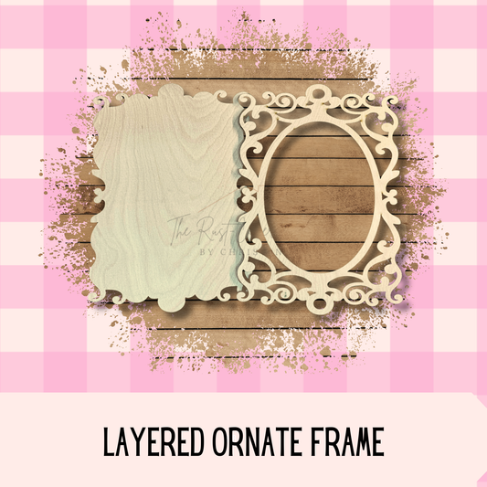 Layered Ornate Frame | DIY Unfinished Wood Kit