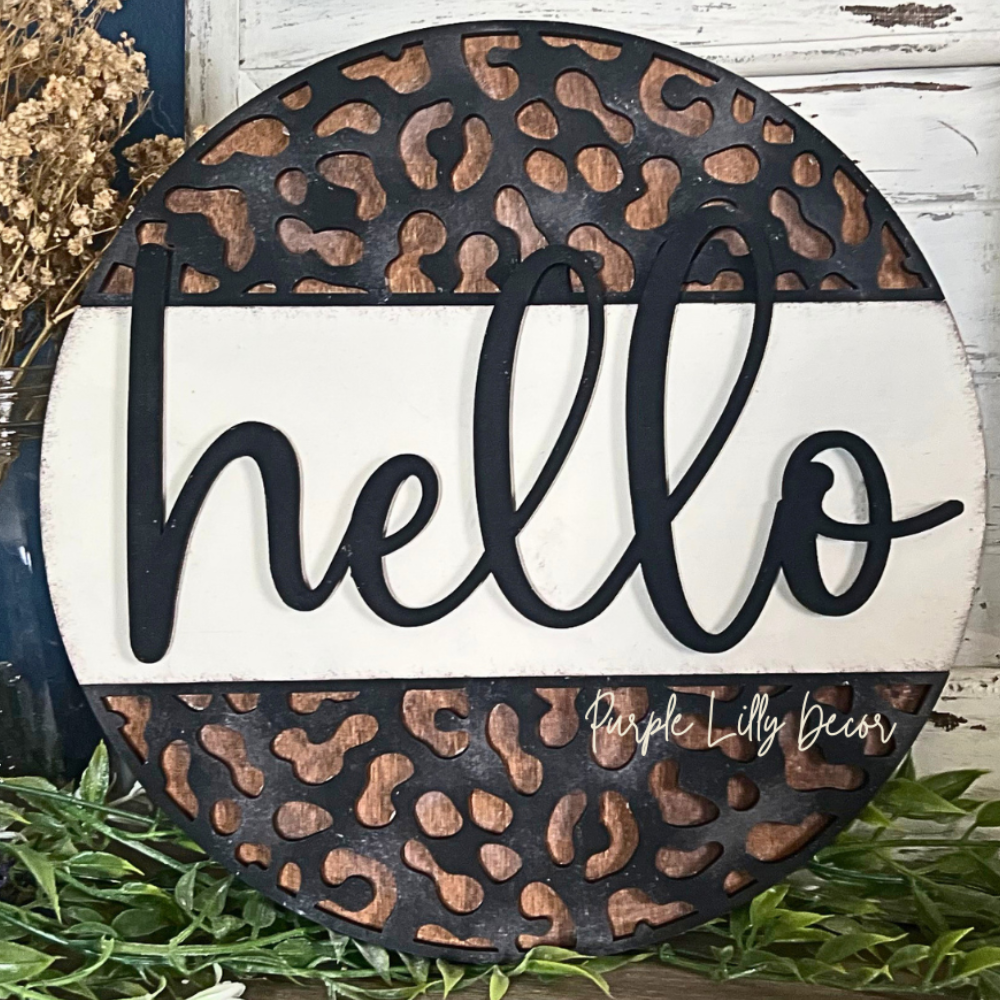 Leopard Hello Round