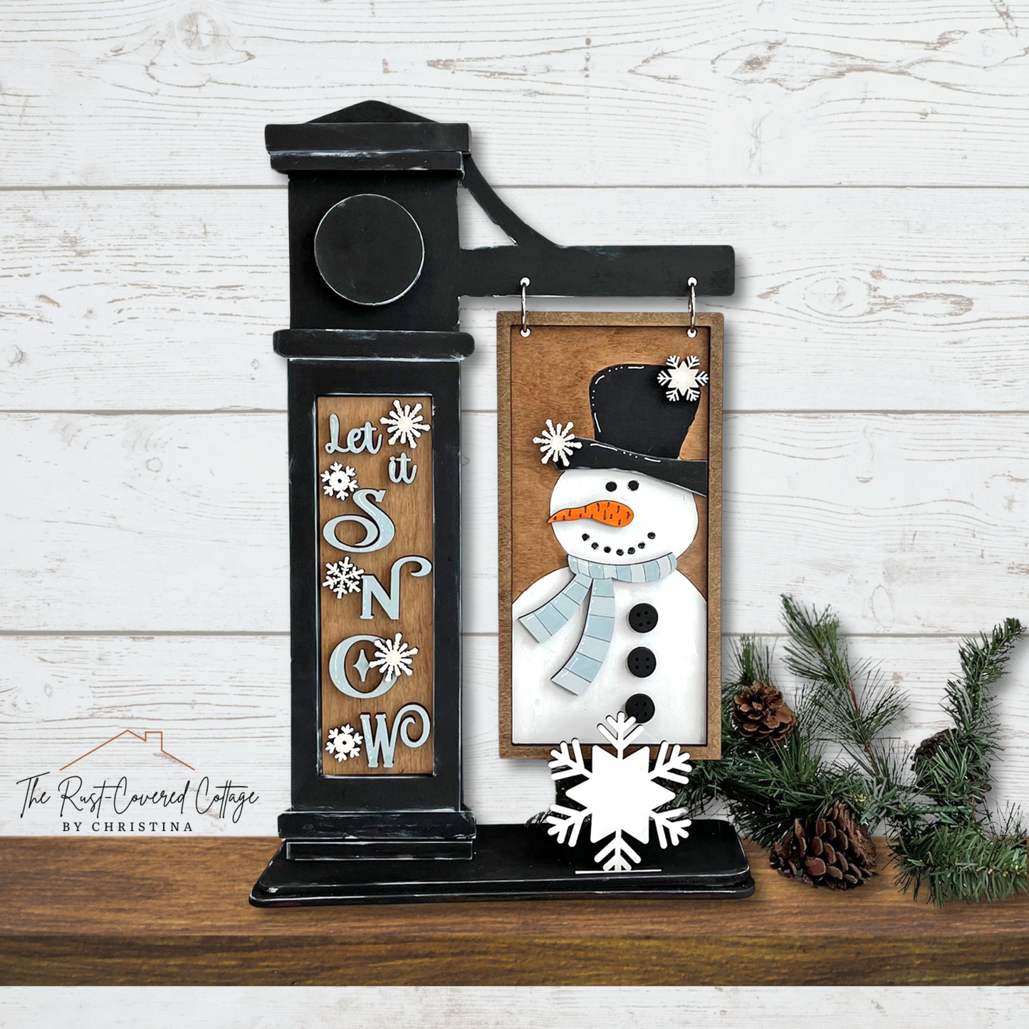 "Let It Snow" Interchangeable Sign - DIY Laser Cut Kit