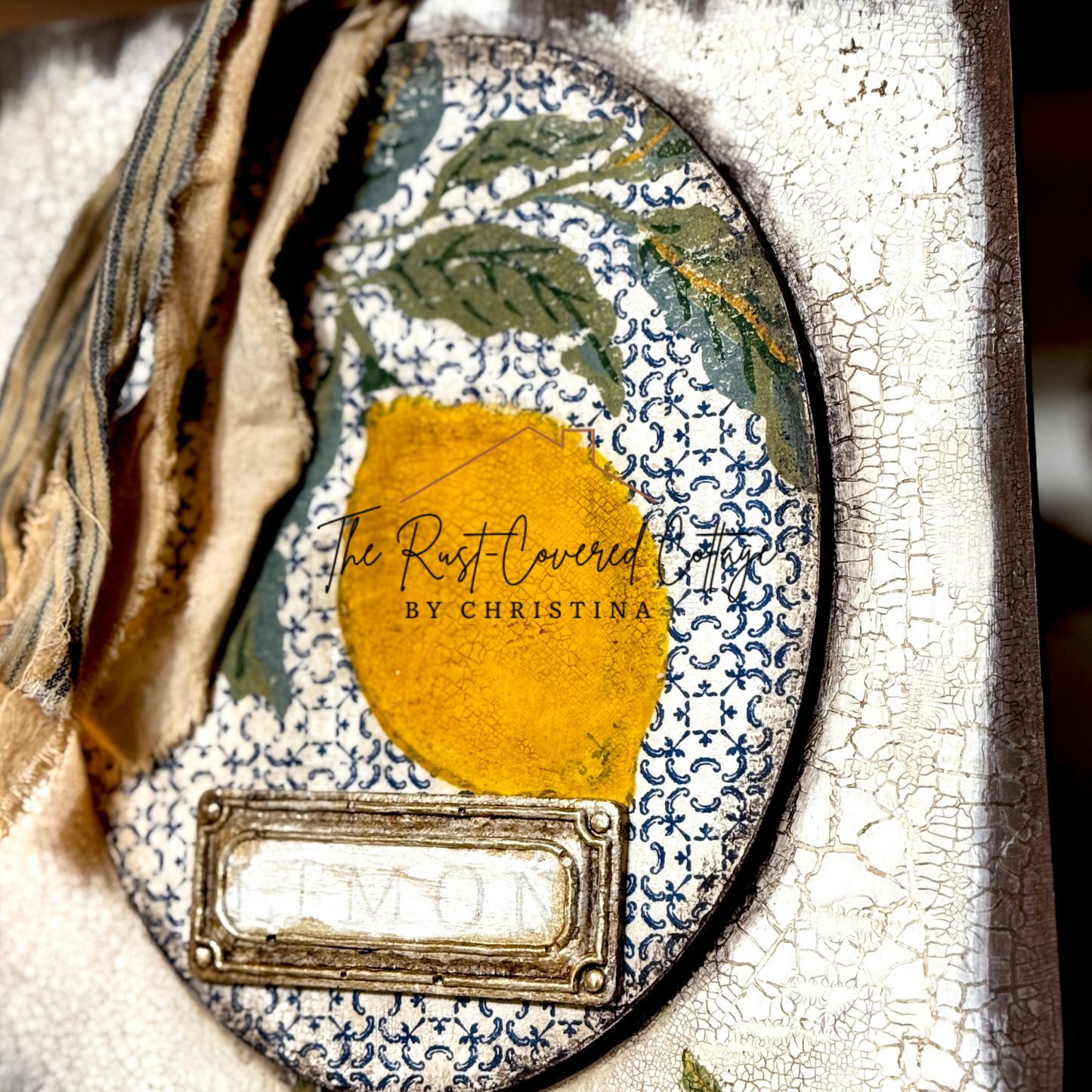 Limon Decorative Cutting Board – Finished with Paint Inlays and IOD Details