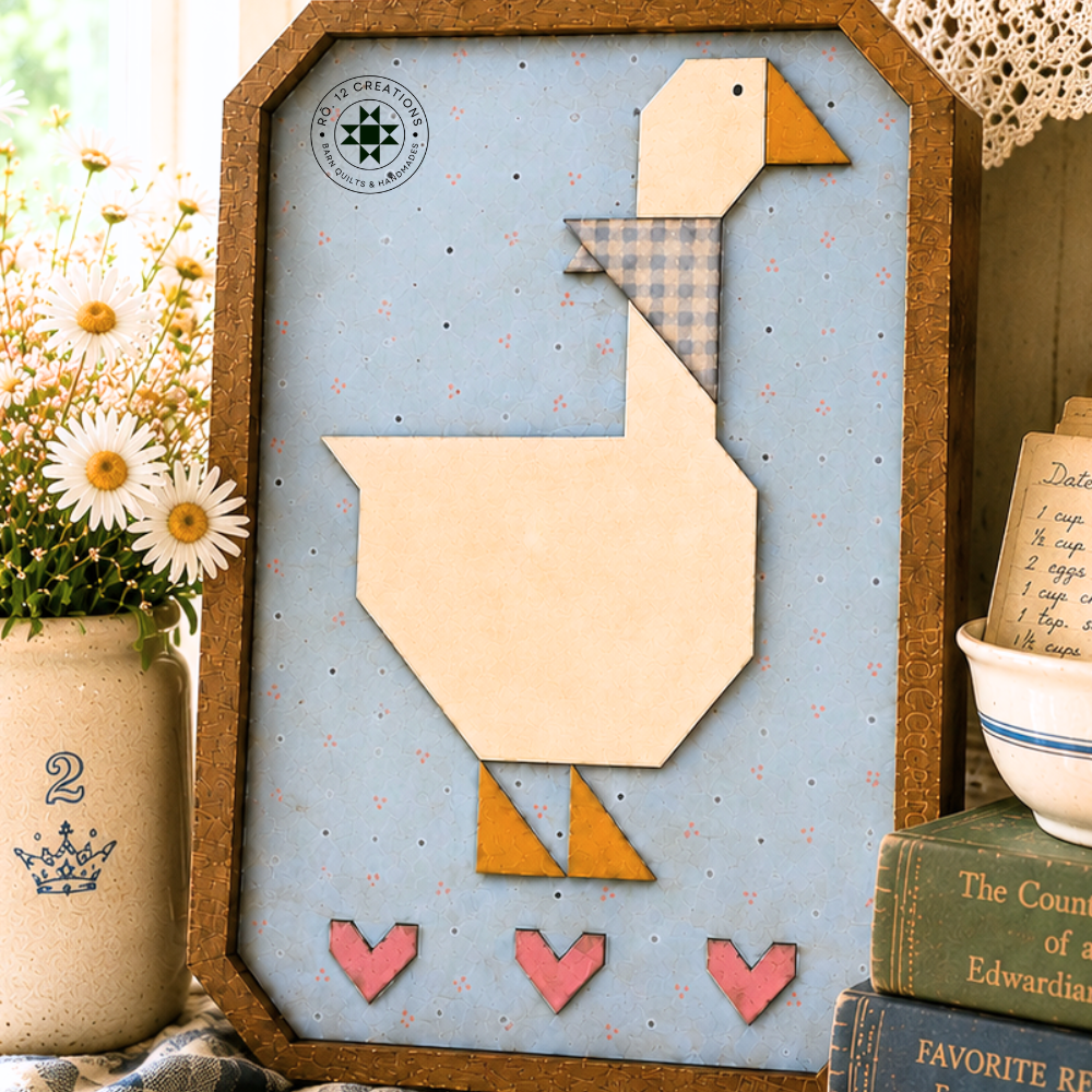 Lucy Goose Quilt Block- Barn Quilt DIY Wood Kit