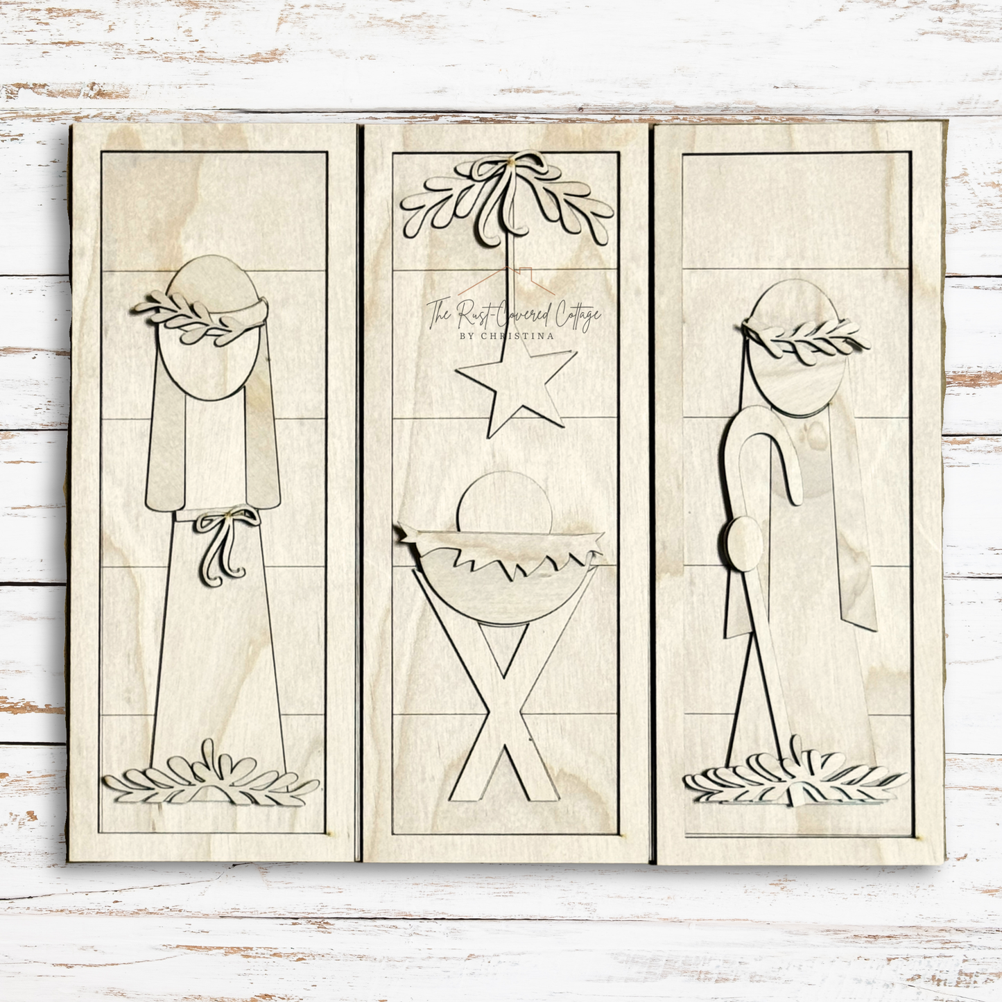 Nativity Silhouette Sign Trio | DIY Wood Kit