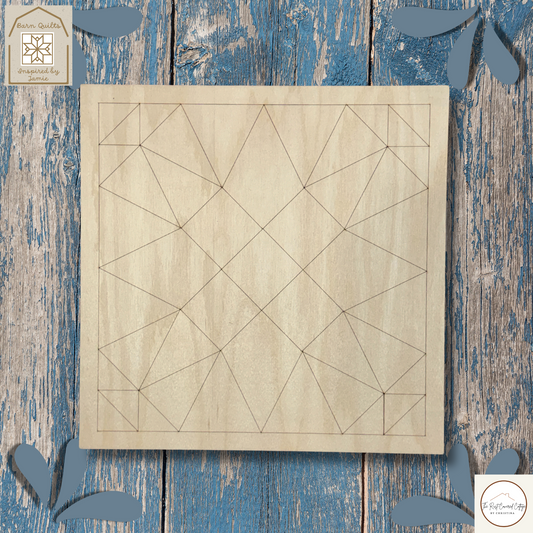 Scored| North Carolina Star VIntage Quilt Block| DIY Kit