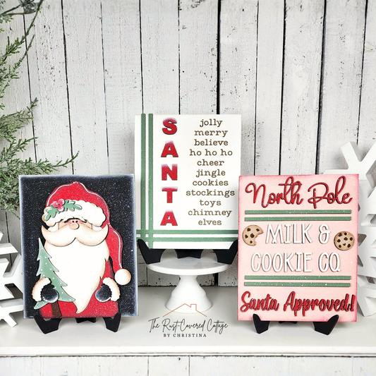 North Pole Sign Trio | DIY Christmas Wood Kit | Laser Cut 1/4" Birch