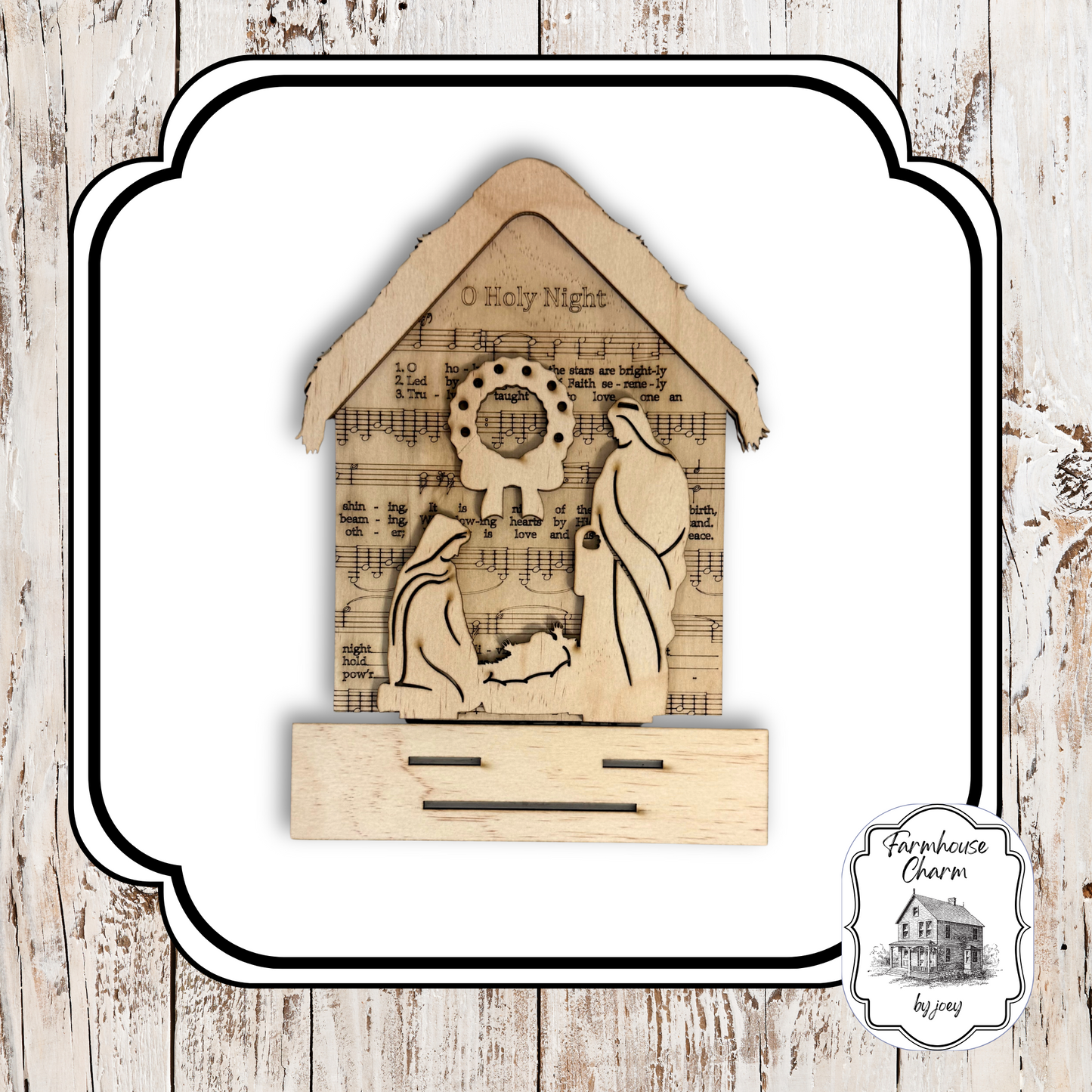 "O Holy Night" Nativity Shelf Sitter|DIY| Wood Kit