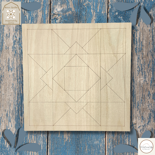 Scored| Ohio Star Vintage Quilt Block| DIY Kit