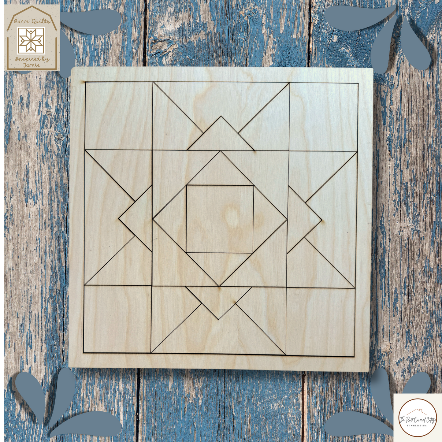 Ohio Star Vintage Quilt Block| DIY Kit