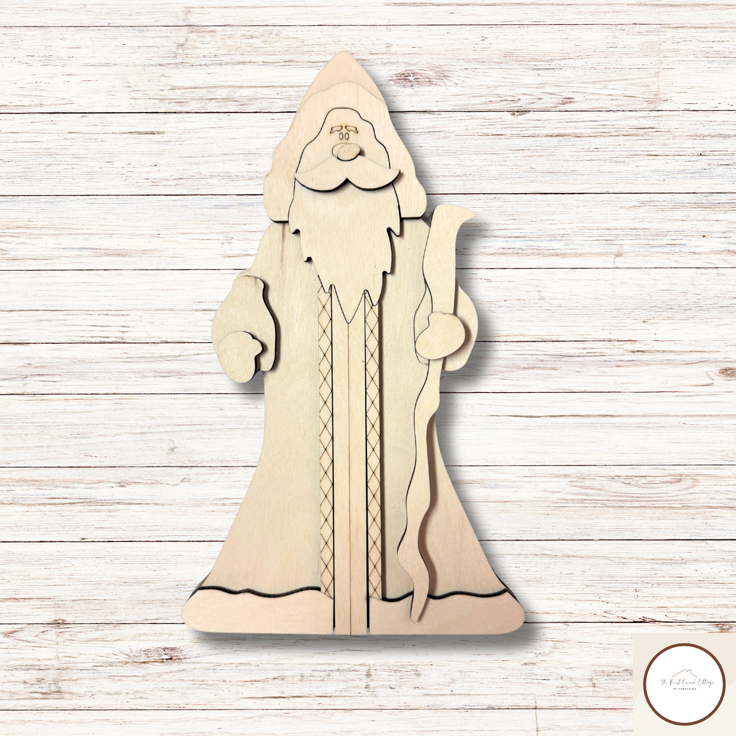 Old World Santa| DIY Wood Kit| Laser Cut