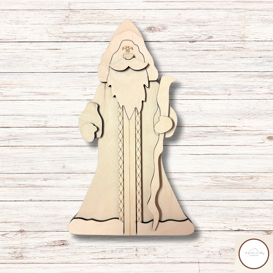 Old World Santa| DIY Wood Kit| Laser Cut