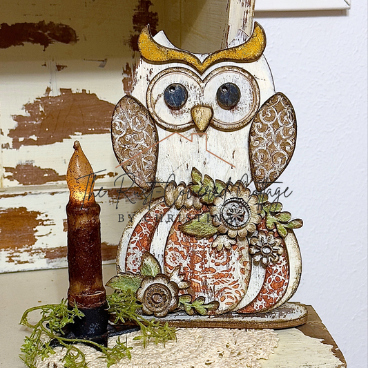 Enchanted Owl Pumpkin| Wood Kit| DIY