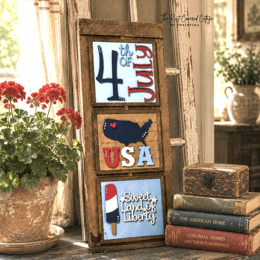 Patriotic Mini Sign Set