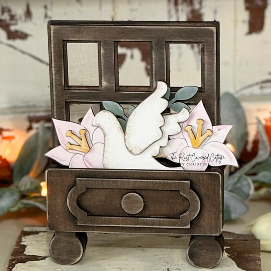 Peaceful Blessings Cottage Drawer Insert