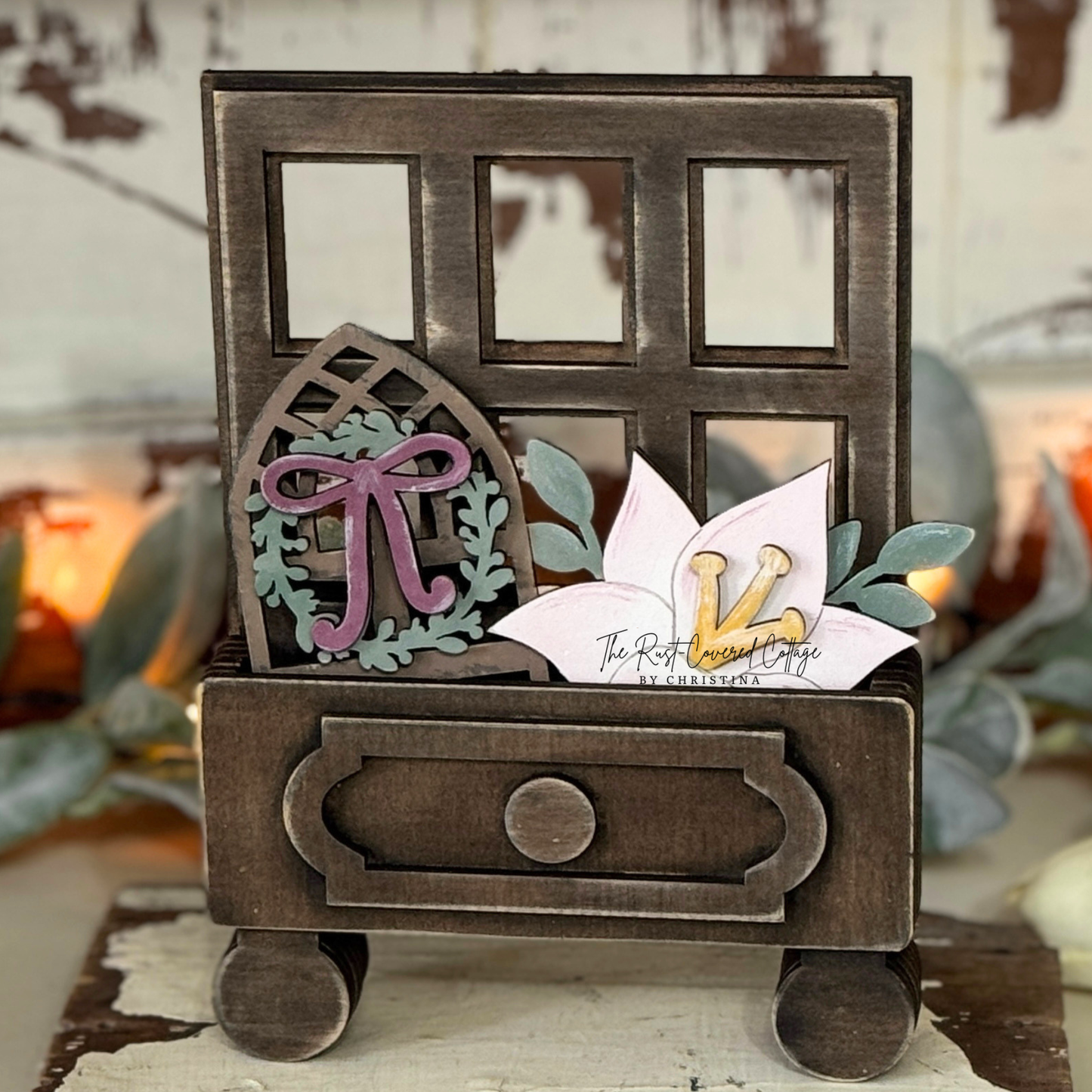 Peaceful Blessings Cottage Drawer Insert