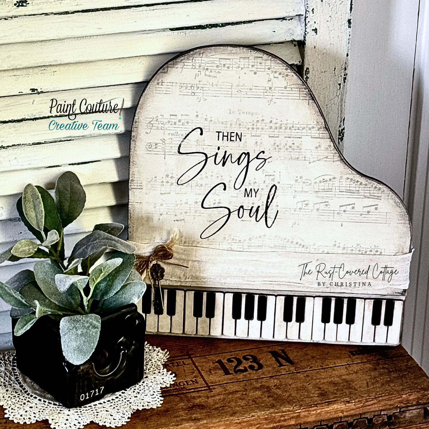 DIY Piano Wood Sign Kit | Laser Cut Primitive Farmhouse Decor