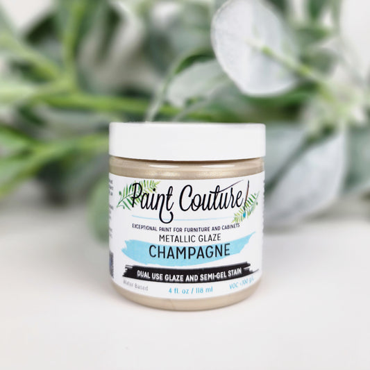Champagne Metallic Glaze – Paint Couture