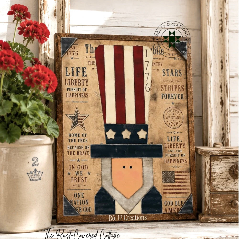 Uncle Sam Special Quilt Block- Barn Quilt DIY Wood Kit