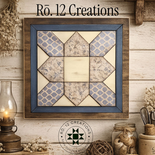Prairie Flower Quilt Block- Barn Quilt DIY Wood Kit