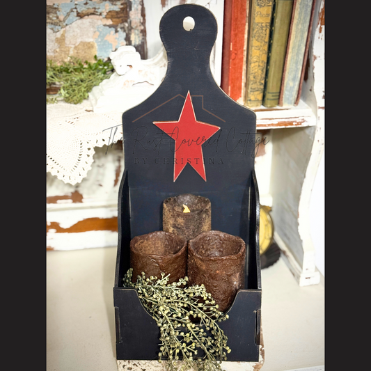 Primitive Candle Holder | DIY Wood Kit | Home Decor