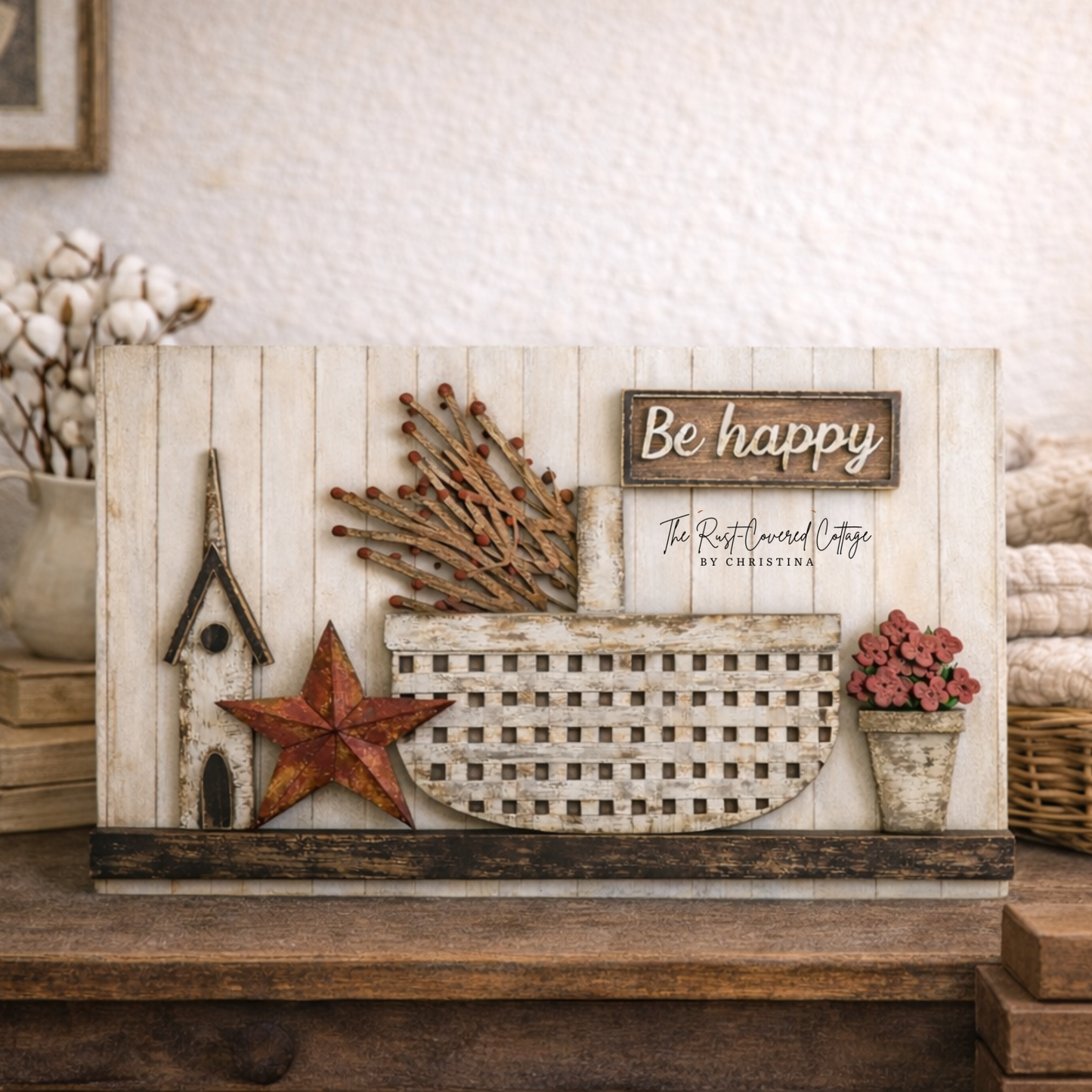 Primitive Basket DIY Wood Kit | Laser Cut