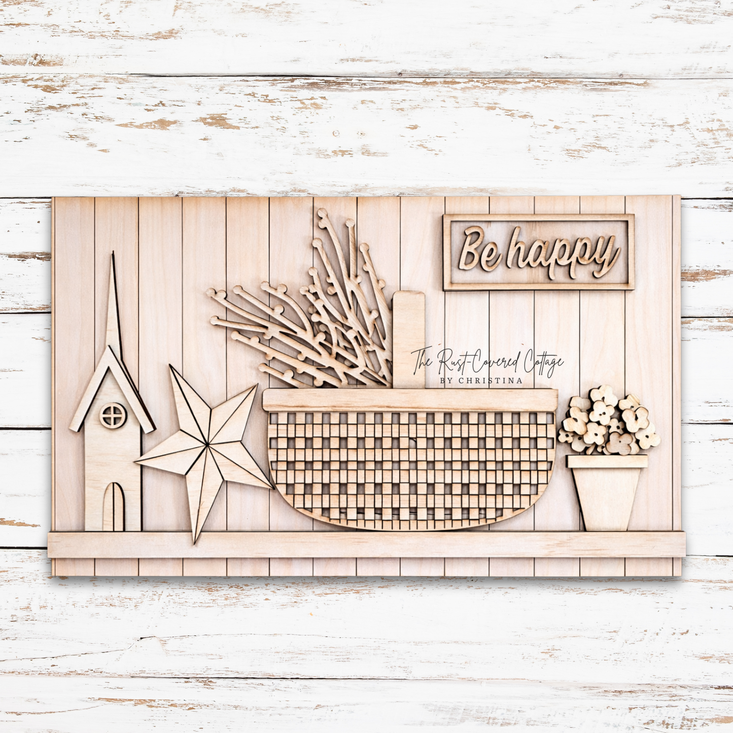 Primitive Basket DIY Wood Kit | Laser Cut