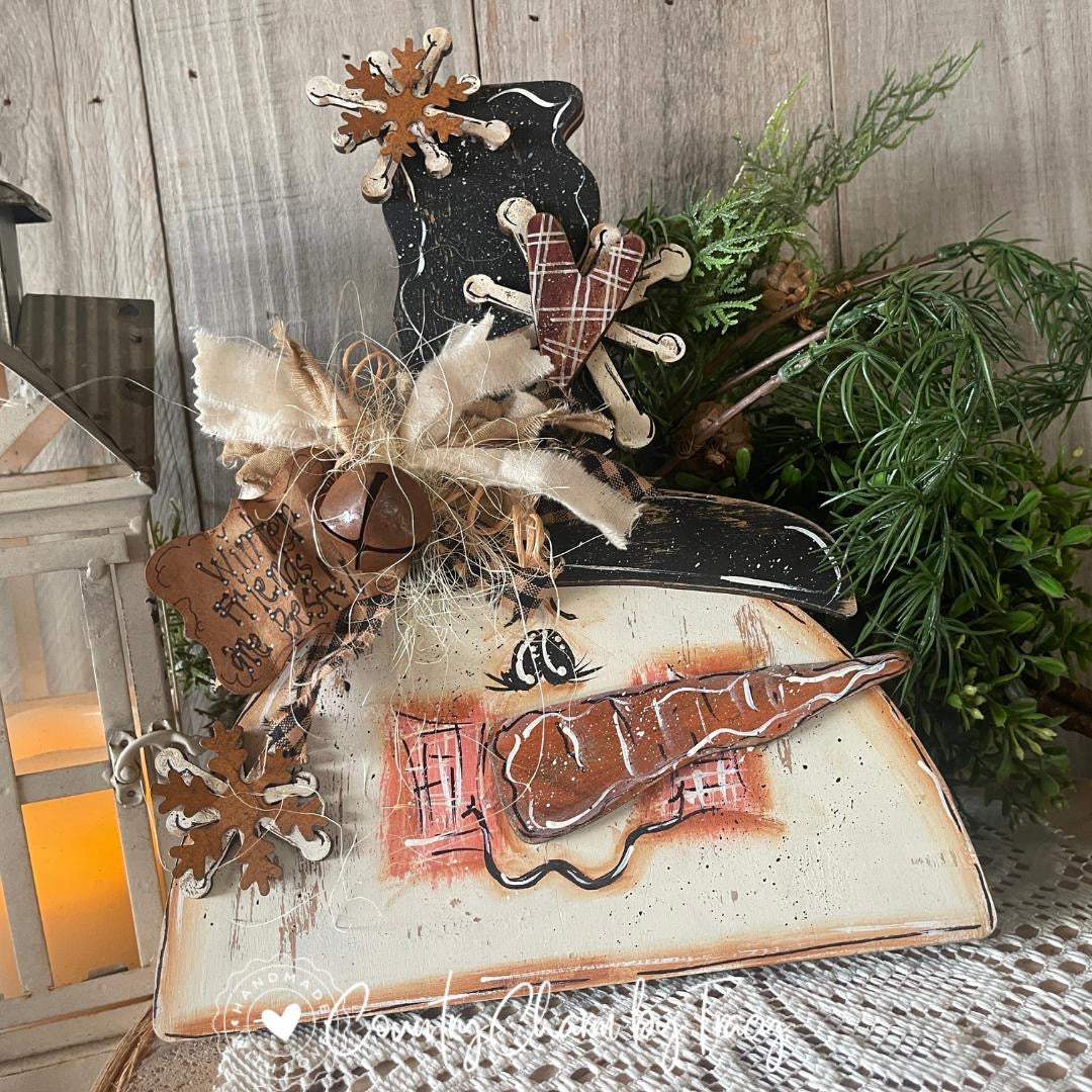 Primitive Snowman