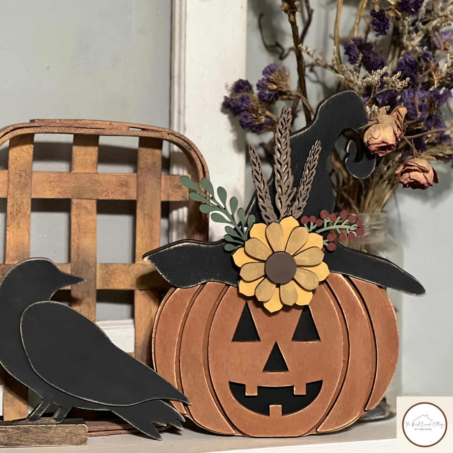 Pumpkin Wood Kit| Farmhouse Fall Decor| DIY Laser Cut