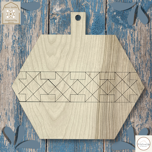 Pumpkin Barn Quilt Door Hanger – Laser Cut Wood Kit, 10.5" or 15" | 1/4" Birch