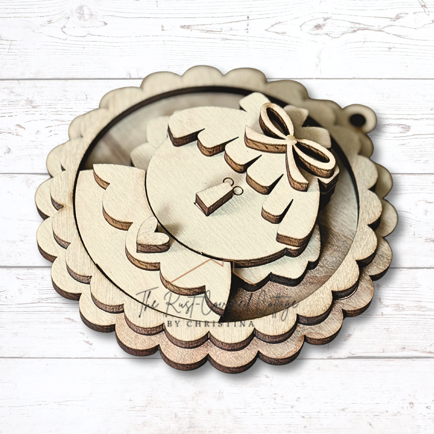 Raggedy Ann & Andy Ornaments – Set of 2 | 1/4" Birch DIY Wood Kit