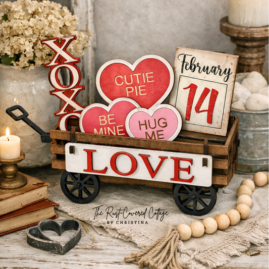 LOVE Insert – Interchangeable Wagon – DIY Wood Kit